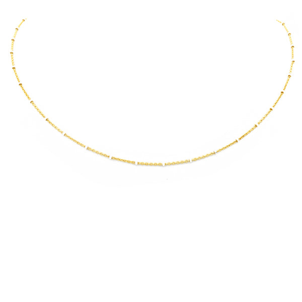Sterling Silver Gold Plated Two Tone Necklace