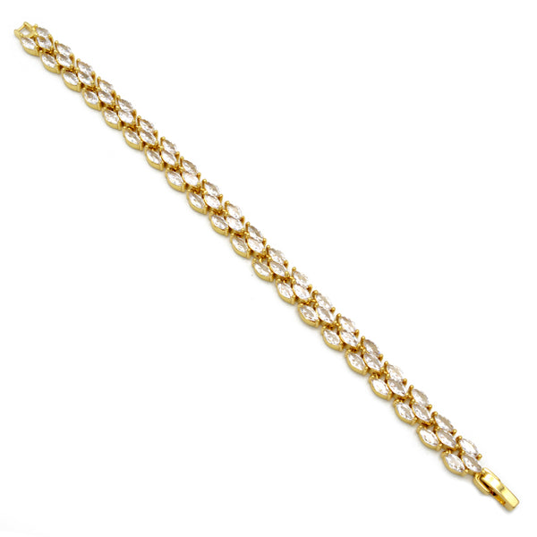 Gold CZ Tennis Bracelet