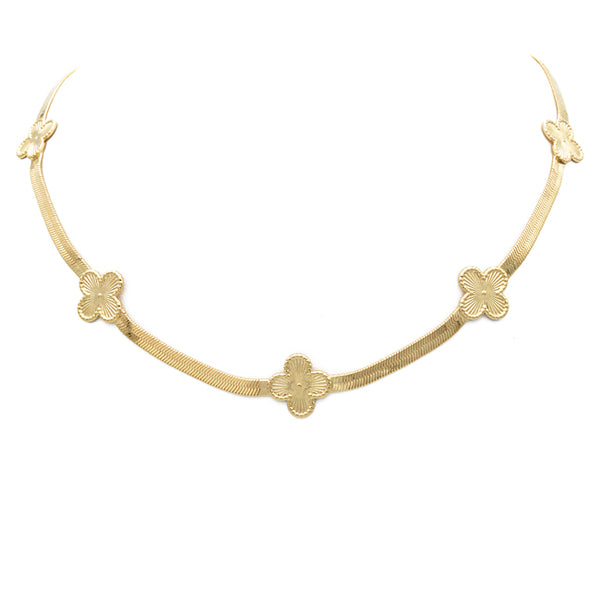 Gold Filled Clover Necklace