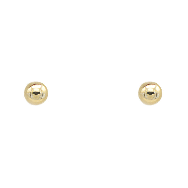 Gold Filled Round Stud Earrings