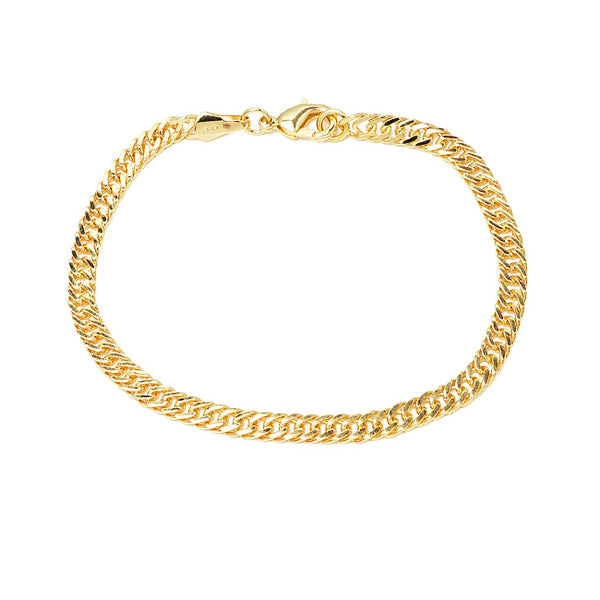 gold filled link bracelet