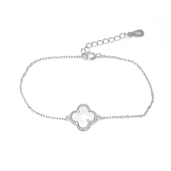 sterling silver clover bracelet 