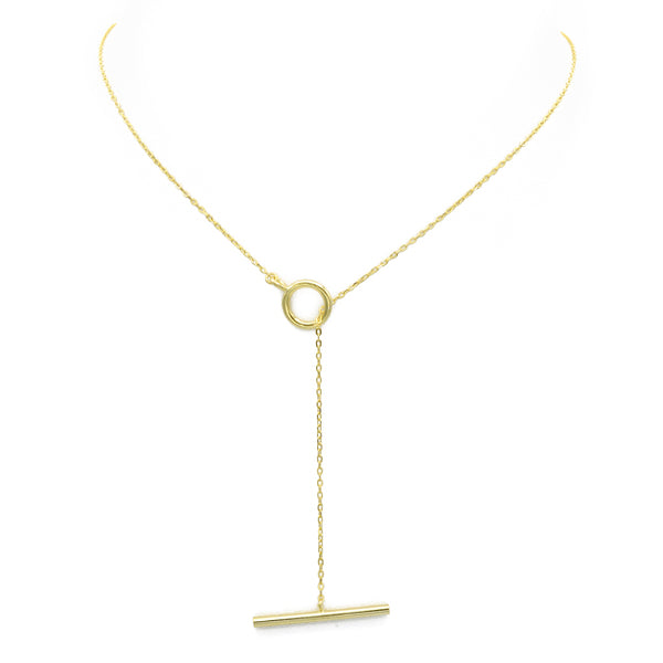Sterling Silver Gold Plated Adjustable Necklace