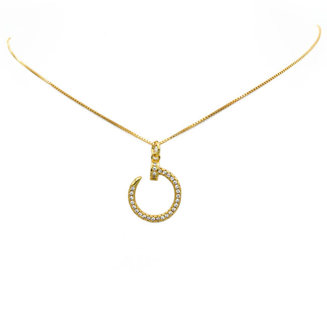 Gold Filled CZ Pendant Necklace