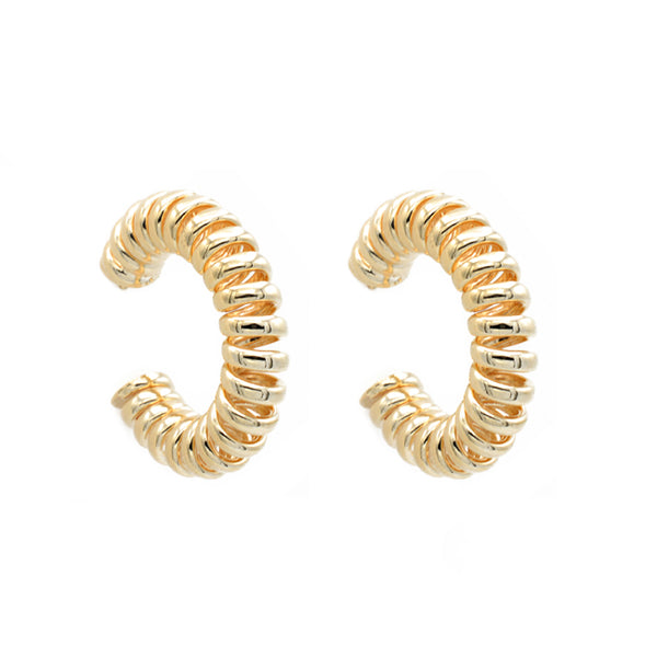 Gold Filled Spiral Hoop Earrings
