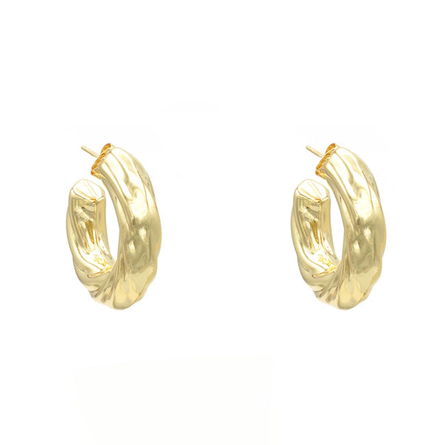 Gold Filled Twisted Hoop Earring