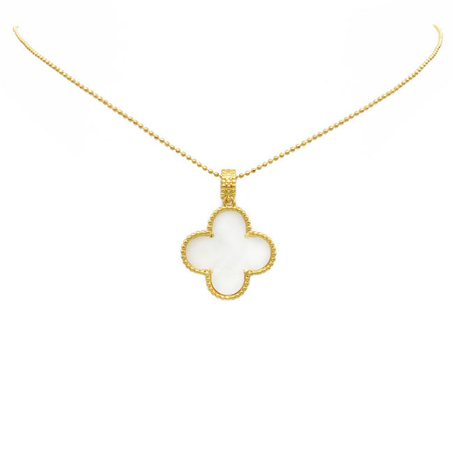 Gold Filled Clover Pendant Necklace