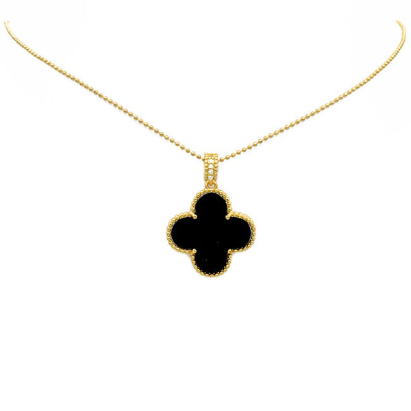 Gold Filled Clover Pendant Necklace