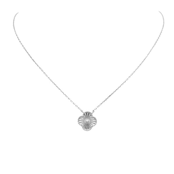 Sterling Silver Clover Pendant Necklace