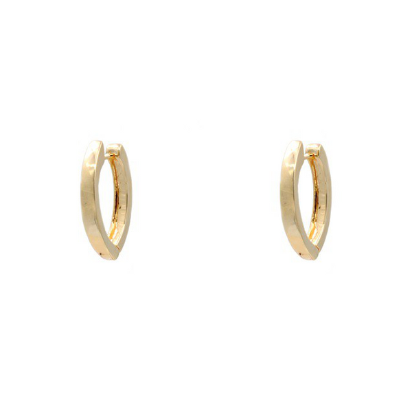 Gold Filled Hollow Hoop Earrings