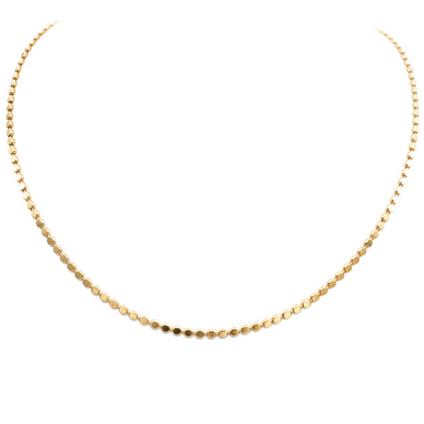 Gold Filled Disc Necklace