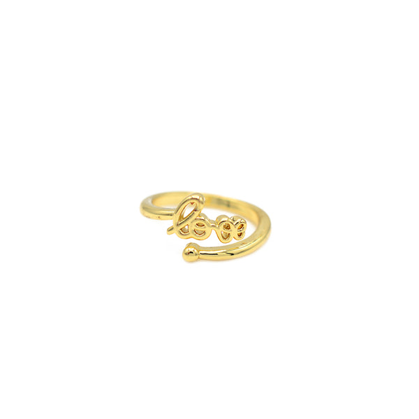 Gold Adjustable Love Ring
