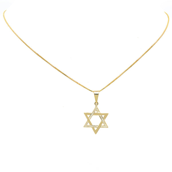 Gold Filled Star of David Pendant Necklace