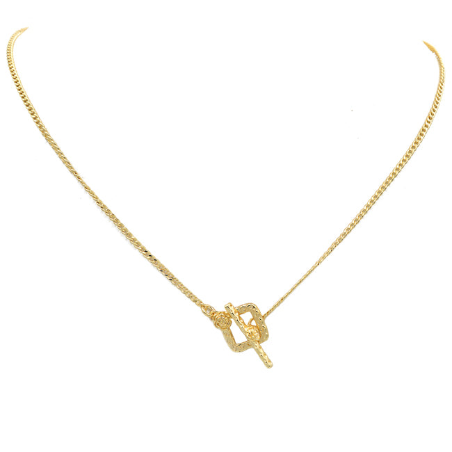 Gold Filled Toggle Chain Necklace