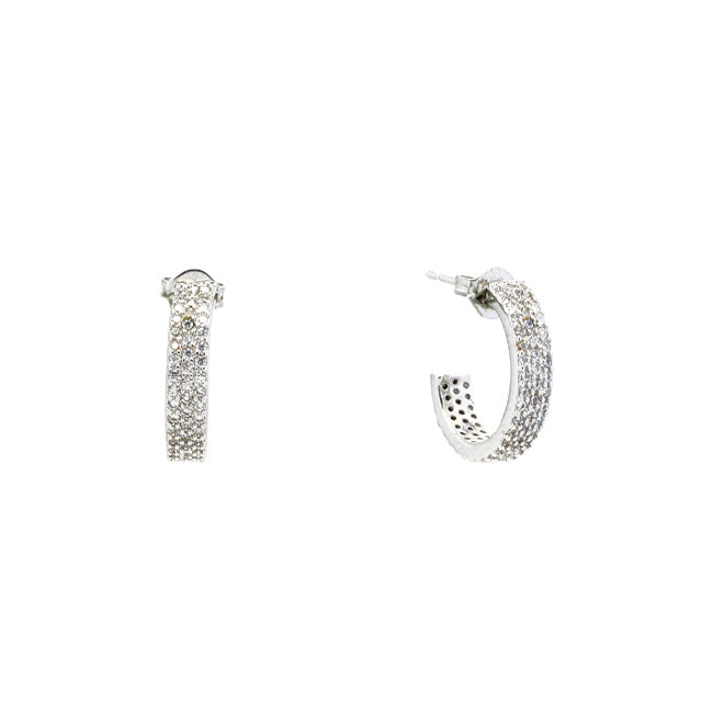 Silver Cubic Zirconia Stud Earrings