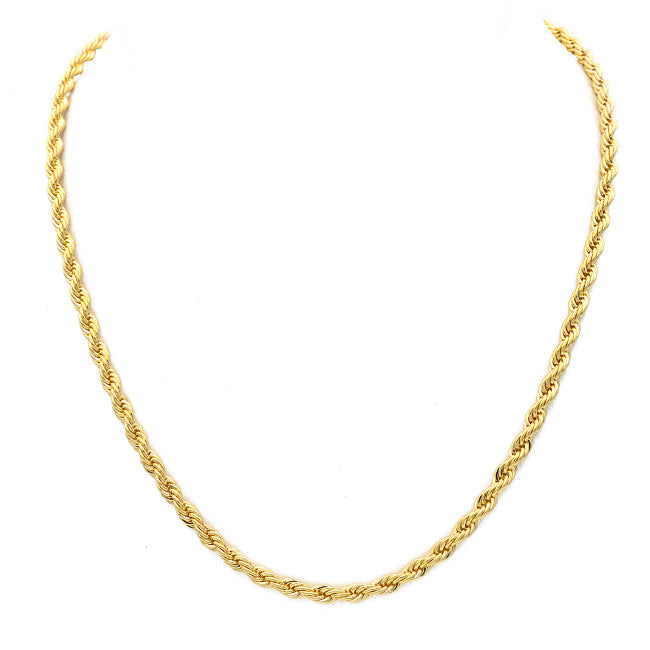 Gold Filled Rope Chain Necklace