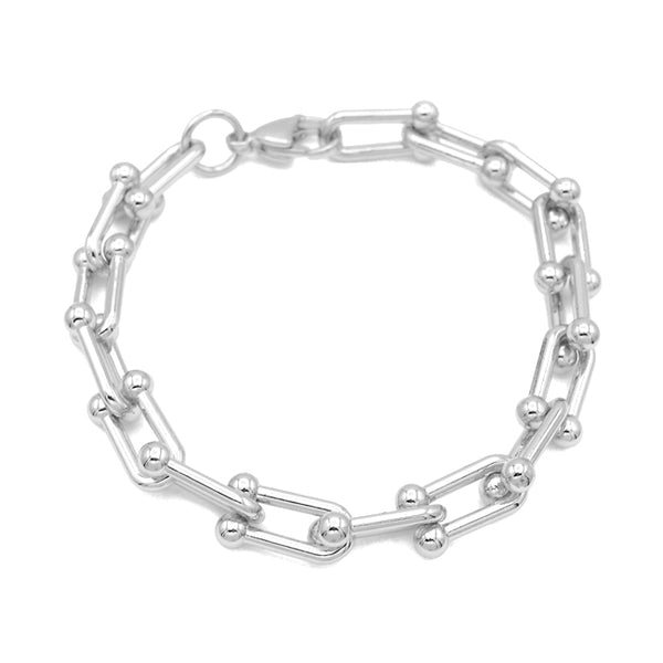 Silver Linked Chain Bracelet