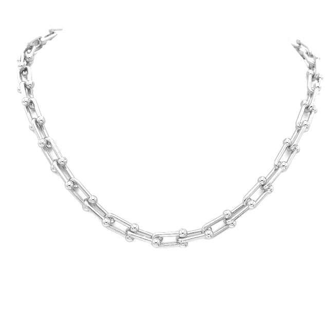 Silver Linked Chain Necklace
