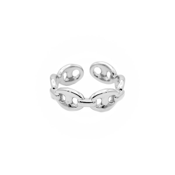 Silver Adjustable Chain Ring