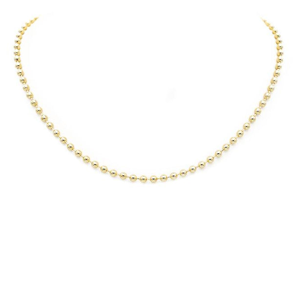 16" Gold Filled Beaded Necklace