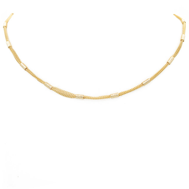 Gold Filled Multi Strand Chain Necklace