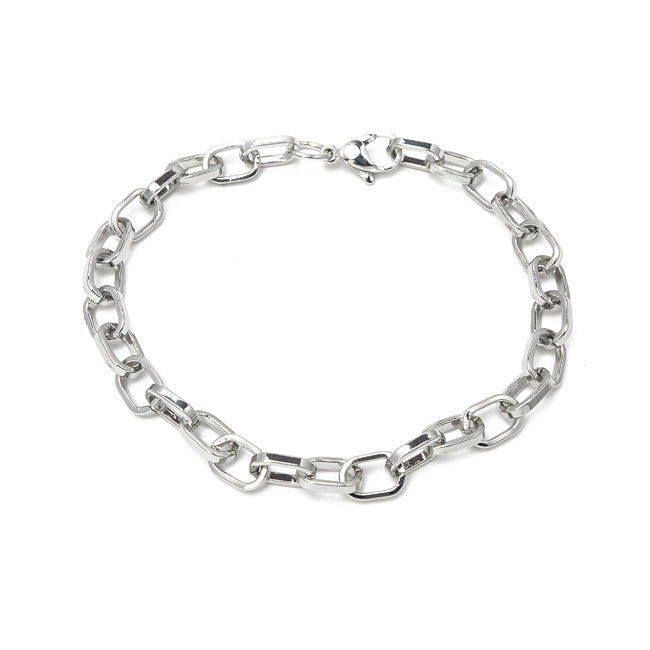 Silver Linked Chain Bracelet