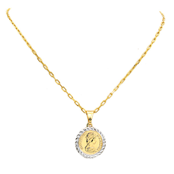 Gold Filled Coin Pendant Necklace