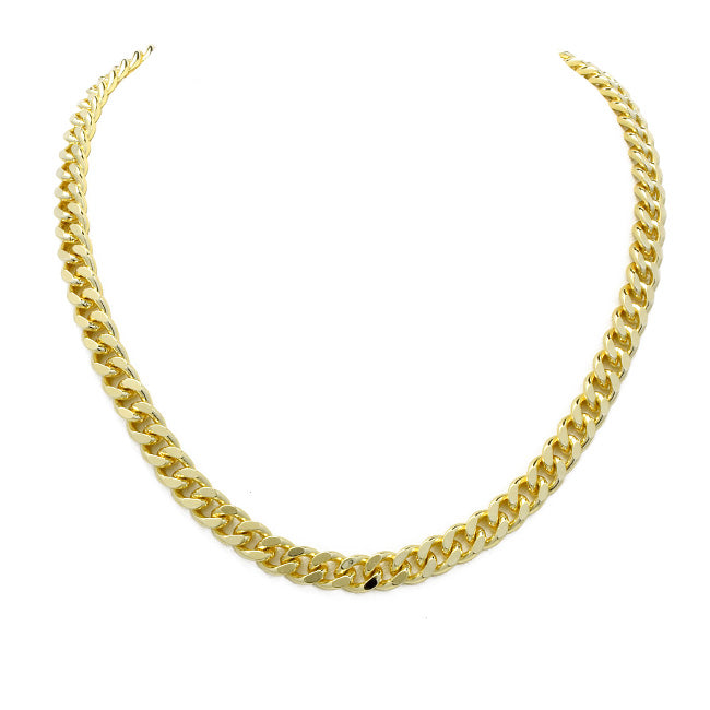 Gold Filled Cuban Linked Chain Necklace