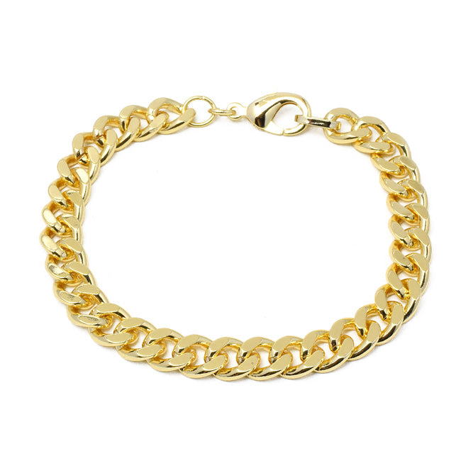 Gold Filled Cuban Linked Chain Bracelet