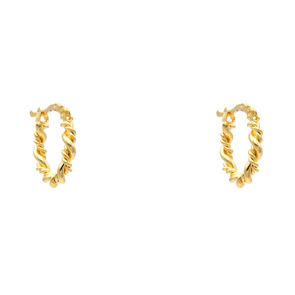 Gold Filled Twisted Hoop Earring