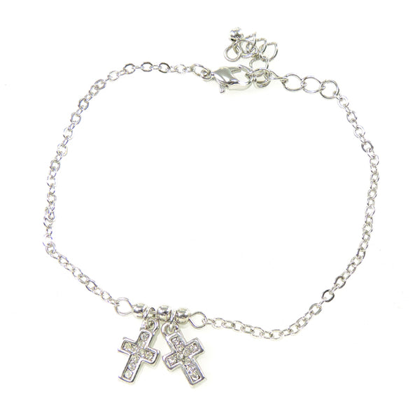 Crystal Cross Linked Bracelet