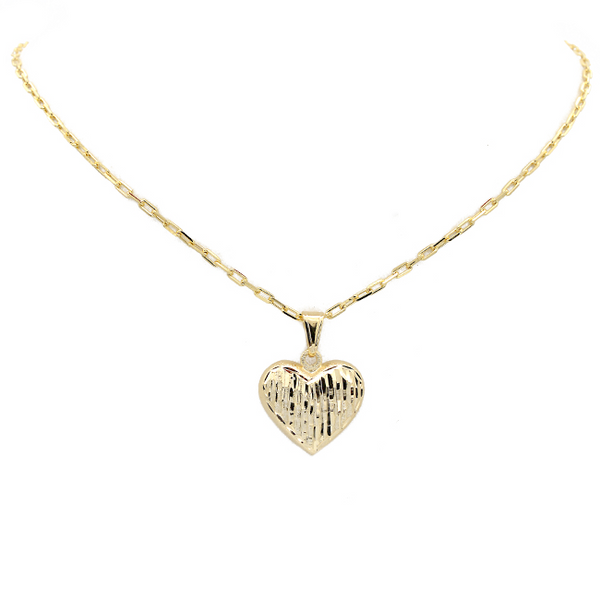 Gold Filled Heart Pendant Necklace
