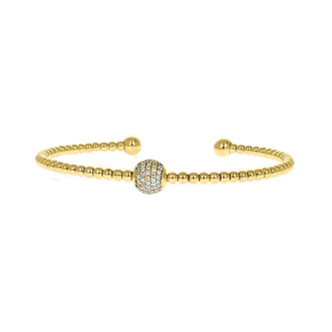 cz gold cuff bracelet 