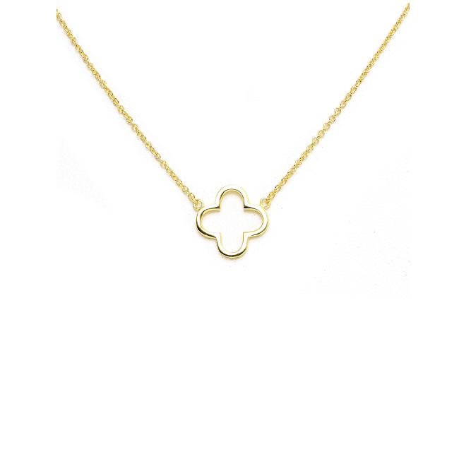 Open clover necklace deals