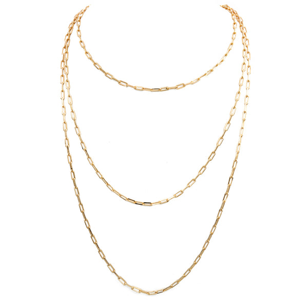 Gold Filled Multi Fashion Jewelry Layered Strand H&R Necklace –