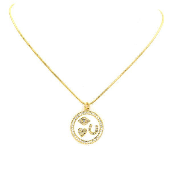 Gold Filled Charm Pendant Necklace