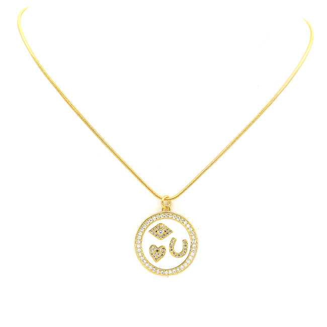 Gold Filled Charm Pendant Necklace