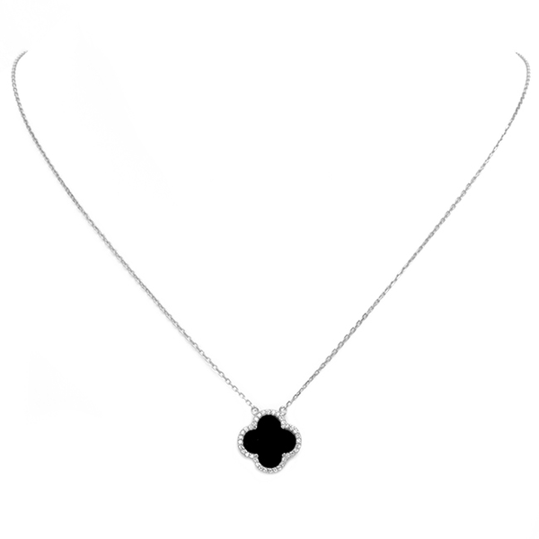 sterling Silver Clover Necklace