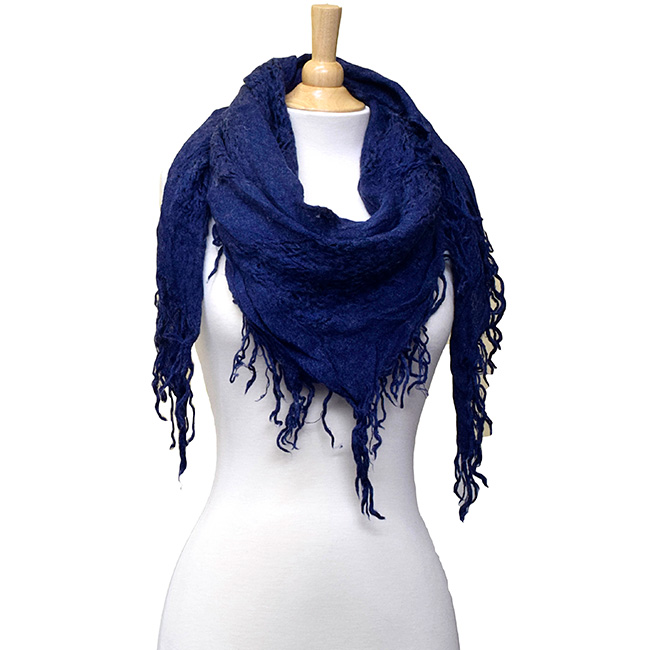 1pc Women's Navy Blue Simple Circle Shaped Zinc Alloy Scarf Buckle