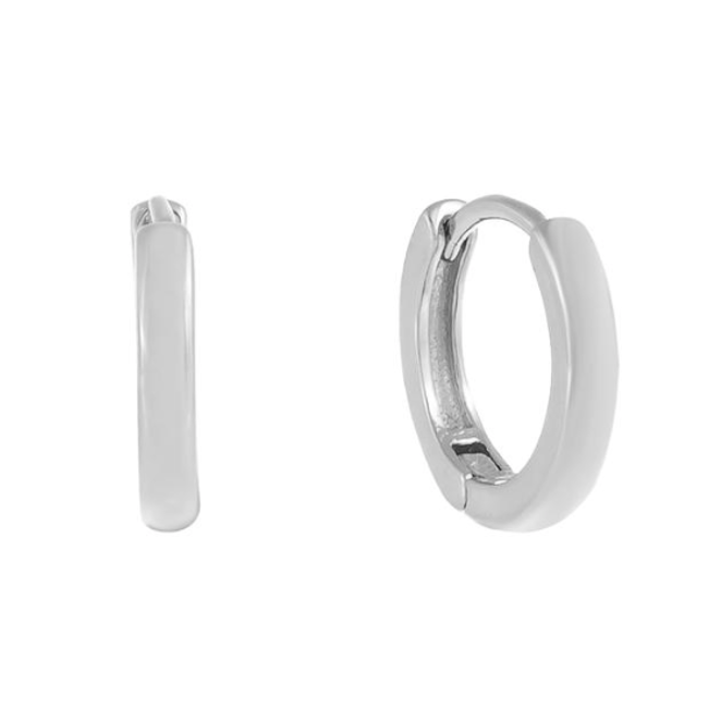 Sterling Silver Huggie Hoop Earrings