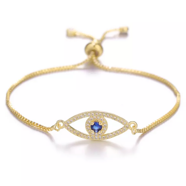 gold evil eye bracelet 